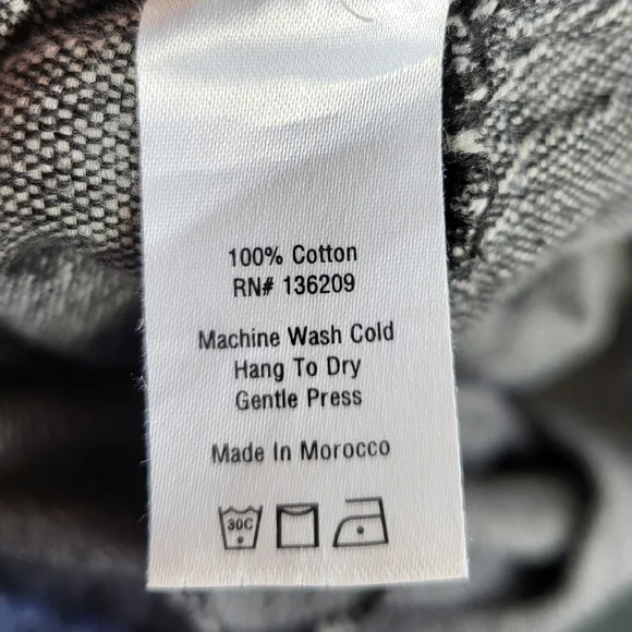 Hatch Maternity The Ipek Front Twist Gathered Waist Tweed Crop Pants Gray Small - Picture 7 of 10